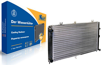 Радиатор охлаждения ВАЗ-2170 алюминиевый (KRAFT) КТ 104012