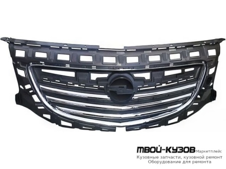 РЕШЕТКА РАДИАТОРА ХРОМ-ЧЁРНЫЙ (ТАЙВАНЬ) для Opel INSIGNIA (2008-)