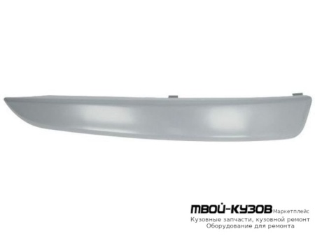 МОЛДИНГ БАМПЕРА ПЕРЕДНИЙ ЛЕВАЯ СТОРОНА ГРУНТ (ТАЙВАНЬ) для Opel ZAFIRA (07.2004-)