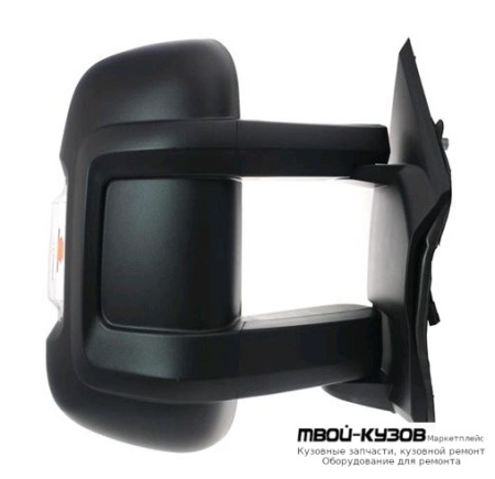 ЗЕРКАЛО ПРАВАЯ СТОРОНА ЭЛЕКТР С ПОДОГРЕВОМ УКАЗАТЕЛЬ ПОВОРОТА , ДЛИНН КРОНШТЕЙН (convex) (Тайвань) для Peugeot BOXER (2006-) / CITROEN JUMPER (2006-) / FIAT DUCATO кроме Рос.сборки (2006-)