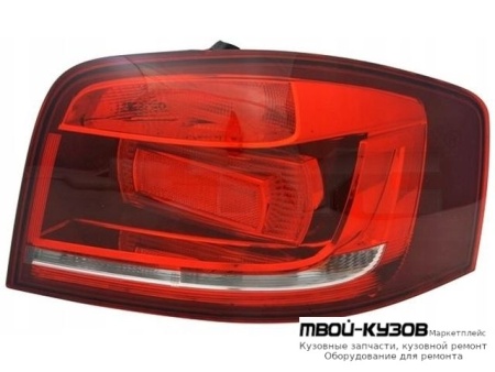 ФОНАРЬ ЗАДНИЙ ВНЕШНИЙ ПРАВАЯ СТОРОНА (3 дв) (DEPO) для Audi A3 (2008-2011)