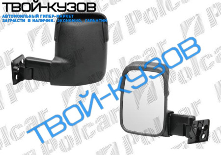 TRANSIT 86-94 ЗЕРКАЛО R МЕХАН. КОРОТКОЕ(С КОЗЫРЬКОМ)  P-VM-311NR
