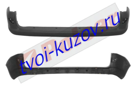 KANGOO 0997-04.03 БАМПЕР ЗАДНИЙ ЧЕРНЫЙ