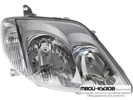 ФАРА ПРАВАЯ СТОРОНА ПОД КОРРЕКТОР (СЕДАН) (УНИВЕРСАЛ) (ориг.) для Toyota COROLLA DE120 / ZE120 (2002-) СЕДАН / УНИВЕРСАЛ