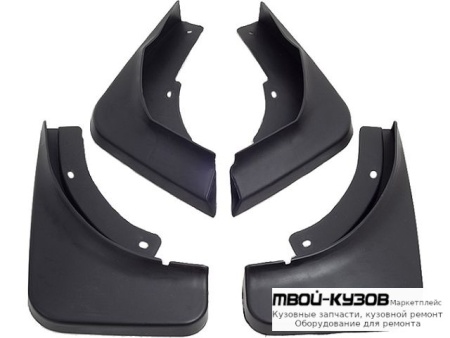 БРЫЗГОВИК ПЕРЕДНИЙ КРЫЛА ЛЕВАЯ + ПРАВАЯ (КОМПЛЕКТ) + ЗАДНИЙ (4 ШТ) (КИТАЙ) для Volkswagen POLO (09.2010 - 2020)