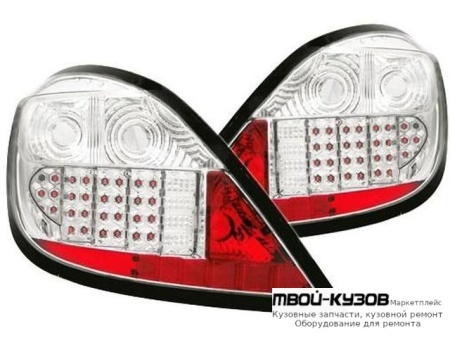 ФОНАРЬ ЗАДНИЙ ВНЕШНИЙ ЛЕВАЯ + ПРАВАЯ (КОМПЛЕКТ) (5 дв) ТЮНИНГ ХРУСТАЛ С ДИОД (SONAR) ВНУТРИ ХРОМ для Opel ASTRA H (06.2004-)