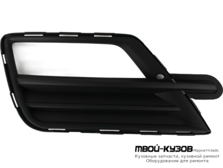 РЕШЕТКА БАМПЕРА ПЕРЕДНИЙ ПРАВАЯ СТОРОНА С ОТВЕРСТИЯМИ ПОД ПРОТИВОТУМАННЫЕ ФАРЫ (КИТАЙ) для Volkswagen CADDY (2010-)