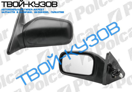 SUNNY (SDN/HB) 91-96 ЗЕРКАЛО R ЭЛЕКТ., ЧЕРНОЕ, ВЫПУКЛОЕ, ХРОМ