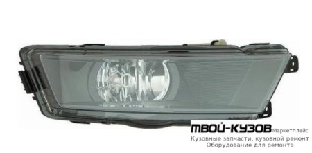 ФАРА ПРОТИВОТУМАННАЯ ПРАВАЯ СТОРОНА ВНУТРИ ЧЁРНЫЙ (DEPO) для Skoda RAPID (2014-)