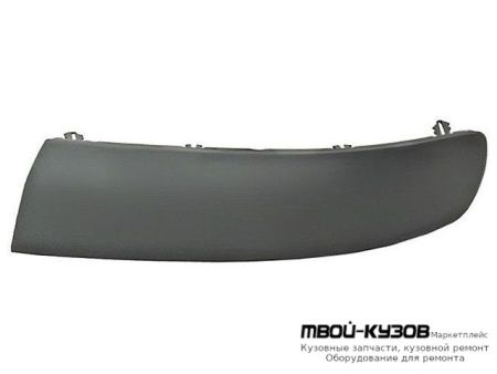 МОЛДИНГ БАМПЕРА ПЕРЕДНИЙ ЛЕВАЯ СТОРОНА СЕРЫЙ (ТАЙВАНЬ) для Volkswagen TRANSPORTER T5 (2003-2009)