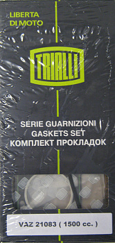 Набор прокладок двигателя полный ВАЗ-21083 (1,5) (TRIALLI) 1017013