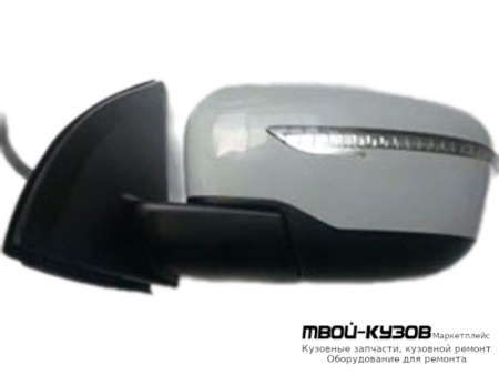 ЗЕРКАЛО ЛЕВАЯ СТОРОНА ЭЛЕКТР С ПОДОГРЕВОМ , УКАЗАТЕЛЬ ПОВОРОТА (КИТАЙ) для Nissan QASHQAI (2014-)