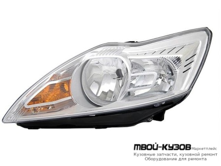 ФАРА ЛЕВАЯ СТОРОНА С КОРРЕКТОР ВНУТРИ (TYC) ХРОМ для Ford FOCUS (2008-2010)