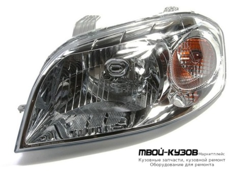 ФАРА ЛЕВАЯ СТОРОНА С КОРРЕКТОР (СЕДАН) (DEPO) для Chevrolet AVEO T250 (2006-)