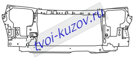 323 (323F) ПАНЕЛЬ ПЕРЕДНЯЯ (телевизор, суппорт радиатора)