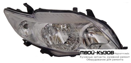ФАРА ПРАВАЯ СТОРОНА (СЕДАН) (ориг.) для Toyota COROLLA E150 (2006-) СЕДАН