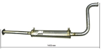 Глушитель доп. (резонатор) ВАЗ-21101 инж.дв.V1,6 до 2007г.в. (Universal) 14395