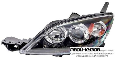 ФАРА ЛЕВАЯ СТОРОНА ПОД КОРРЕКТОР (ХЭТЧБЭК) (DEPO) для Mazda 3 (2004-)