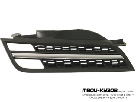 РЕШЕТКА РАДИАТОРА ПРАВАЯ СТОРОНА ЧЁРНЫЙ-ХРОМ (ТАЙВАНЬ) для Nissan MICRA (2003-)