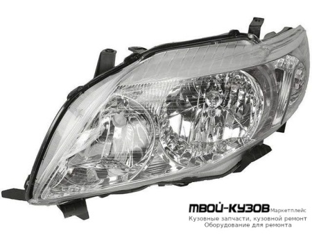 ФАРА ЛЕВАЯ СТОРОНА (СЕДАН) +/- ПОД КОРРЕКТОР (КИТАЙ) для Toyota COROLLA E150 (2006-) СЕДАН