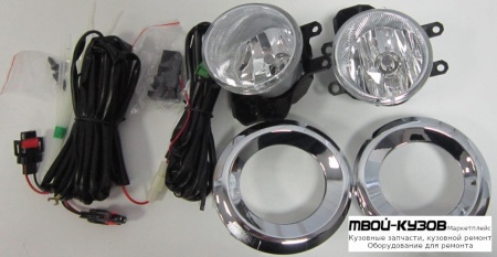 ФАРА ПРОТИВОТУМАННАЯ ЛЕВАЯ + ПРАВАЯ (КОМПЛЕКТ) С ПРОВОДК , КНОПКОЙ , РЕШЕТК БАМПЕРА для Toyota LANDCRUISER PRADO 150 (2009-2017)