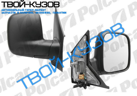 T5 04- ЗЕРКАЛО ПРАВОЕ ЭЛЕКТРИЧЕСКОЕ + ОБОГРЕВ ЧЕРНОЕ