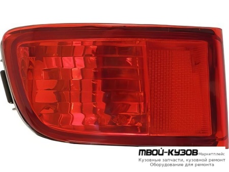 ФОНАРЬ ЗАДНИЙ ВНЕШНИЙ ЛЕВАЯ СТОРОНА НИЖН В БАМПЕР (DEPO) КРАСНЫЙ для Toyota LANDCRUISER PRADO 120 (09.2002-)