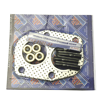 Комплект крепления трубы приемной (прокл+крепеж) ВАЗ-2101 (АвтоМирПроклад)