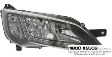 ФАРА ПРАВАЯ СТОРОНА С КОРРЕКТОР , ДИОД , ВНУТРИ (DEPO) ЧЁРНЫЙ для Peugeot BOXER (2014-) / FIAT DUCATO (2014-), Fiat DUCATO (2014-)