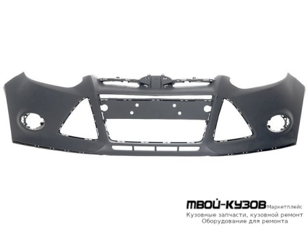 БАМПЕР ПЕРЕДНИЙ ГРУНТ (ТАЙВАНЬ) для Ford FOCUS (2011-2014)