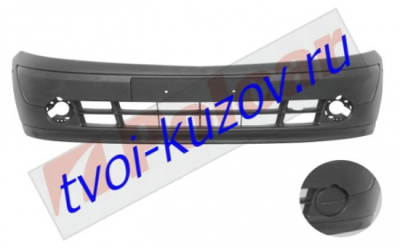 KANGOO 03-   БАМПЕР ПЕРЕДНИЙ С НАКЛАДКОЙ И СПОЙЛЕРОМ В СБОРЕ ГРУНТ