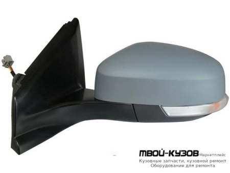 ЗЕРКАЛО ЛЕВАЯ СТОРОНА ЭЛЕКТР С ПОДОГРЕВОМ УКАЗАТЕЛЬ ПОВОРОТА (ASPHERICAL) ГРУНТ (ТАЙВАНЬ) для Ford MONDEO (04.2007-)