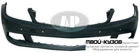 БАМПЕР ПЕРЕДНИЙ ВНЕШНИЙ , БЕЗ ОТВ П/ОМЫВАТЕЛЬ , ОТВ ПОД ДАТЧИКИ (ТАЙВАНЬ) для Mercedes W164 (ML) (07.2005-)