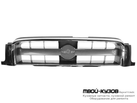 РЕШЕТКА РАДИАТОРА ПОЛНОСТЬЮ ХРОМ (ТАЙВАНЬ) для Nissan PATFINDER R50 USA (1996-1999) (1999-2004) TERRANO (10.1997 - 1999)