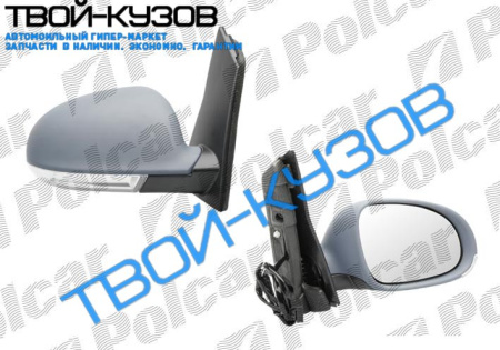 GOLF 5 PLUS 05- ЗЕРКАЛО ПРАВОЕ ЭЛЕКТР. С ОБОГР.ПОД ПОКРАСКУ С ПОВ.