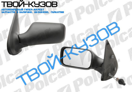 SIENA/PALIO 97-02 ЗЕРКАЛО ЛЕВОЕ МЕХАНИКА ЧЕРНОЕ