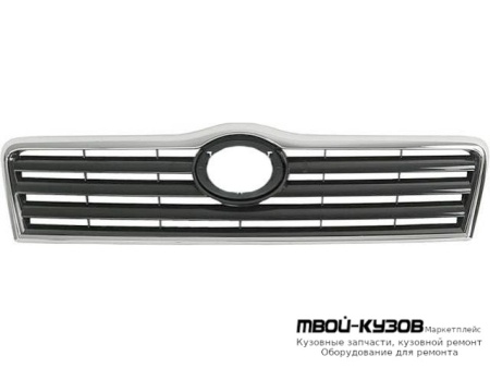 РЕШЕТКА РАДИАТОРА ХРОМ-ЧЁРНЫЙ (ТАЙВАНЬ) для Toyota AVENSIS (2003-2007)