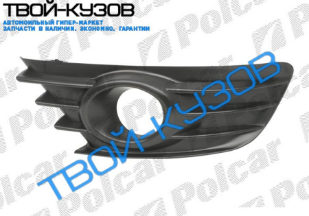 C4 10.04- РЕШЁТКА В БАМПЕР ЛЕВАЯ, С ОТВ. ПОД П/Т