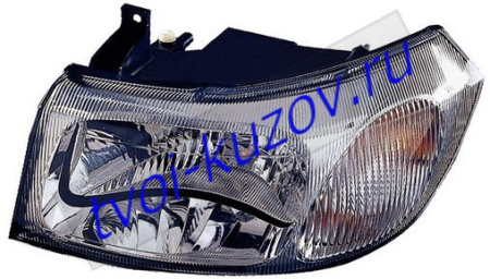 TRANSIT ФАРА левая ПОД КОРРЕКТОР ВНУТРИ черного цвета