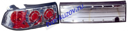 ECLIPSE (TALON) ФОНАРЬ задний внешний вместе с внутренним лев., прав. (КОМПЛЕКТ) ТЮНИНГОВАН. (LEXUS ТИП) прозрачн. внутри хромирован