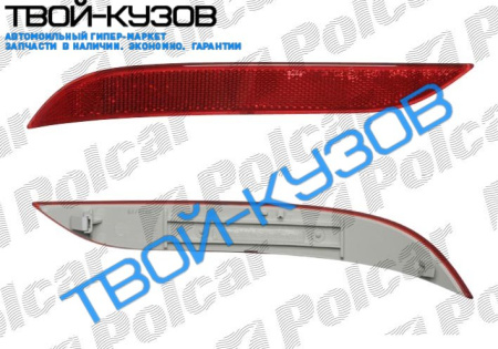 5 (E60/E61), 06.03-06.10 ОТРАЖАТЕЛЬ В БАМПЕРЕ ПРАВЫЙ КРАСНЫЙ