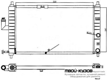 РАДИАТОР ОХЛАЖДЕНИЯ для Chery QQ (2006-)