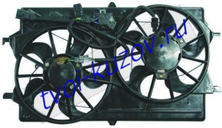 FOCUS МОТОР и ВЕНТИЛЯТОР РАДИАТ ОХЛАЖДЕН ДВУХВЕНТИЛЯТ В СБОРЕ (USA)