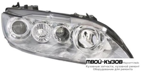 ФАРА ПРАВАЯ СТОРОНА БЕЗ ПРОТИВОТУМ С КОРРЕКТОР (DEPO) для Mazda 6 (2002-2007)
