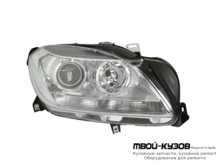ФАРА ПРАВАЯ СТОРОНА ЛИНЗОВАННАЯ С КОРРЕКТОР (DEPO) для Mercedes W166 (ML) (2012-)