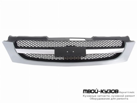 РЕШЕТКА РАДИАТОРА (ХЭТЧБЭК) ХРОМ-ЧЁРНЫЙ (КИТАЙ) для Chevrolet LACETTI (2004-) / DAEWOO NUBIRA (2004-)