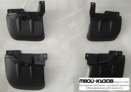 БРЫЗГОВИК ПЕРЕДНИЙ КРЫЛА ЛЕВАЯ + ПРАВАЯ (КОМПЛЕКТ) + ЗАДНИЙ (4 ШТ) (КИТАЙ) для Mitsubishi L200 (2005-)