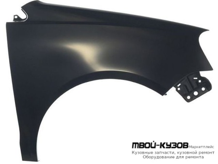 КРЫЛО ПЕРЕДНИЙ ПРАВАЯ СТОРОНА БЕЗ ОТВ ПОД ПОВТОРИТЕЛЬ (ТАЙВАНЬ) для Volkswagen POLO (08.2001 - 2009)