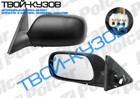 CAMRY 02- 06 ЗЕРКАЛО ПРАВОЕ ЭЛЕКТРИЧЕСКОЕ БЕЗ ОБОГРЕВА