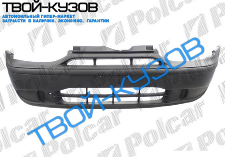 SIENA/PALIO 97-02 БАМПЕР ПЕРЕДНИЙ ЧЕРНЫЙ БЕЗ ОТВ